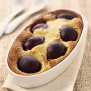 Plum clafoutis