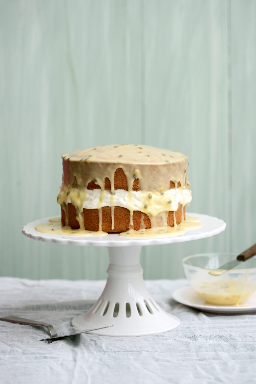 Passionfruit sponge