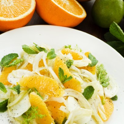 Fennel and asparagus salad