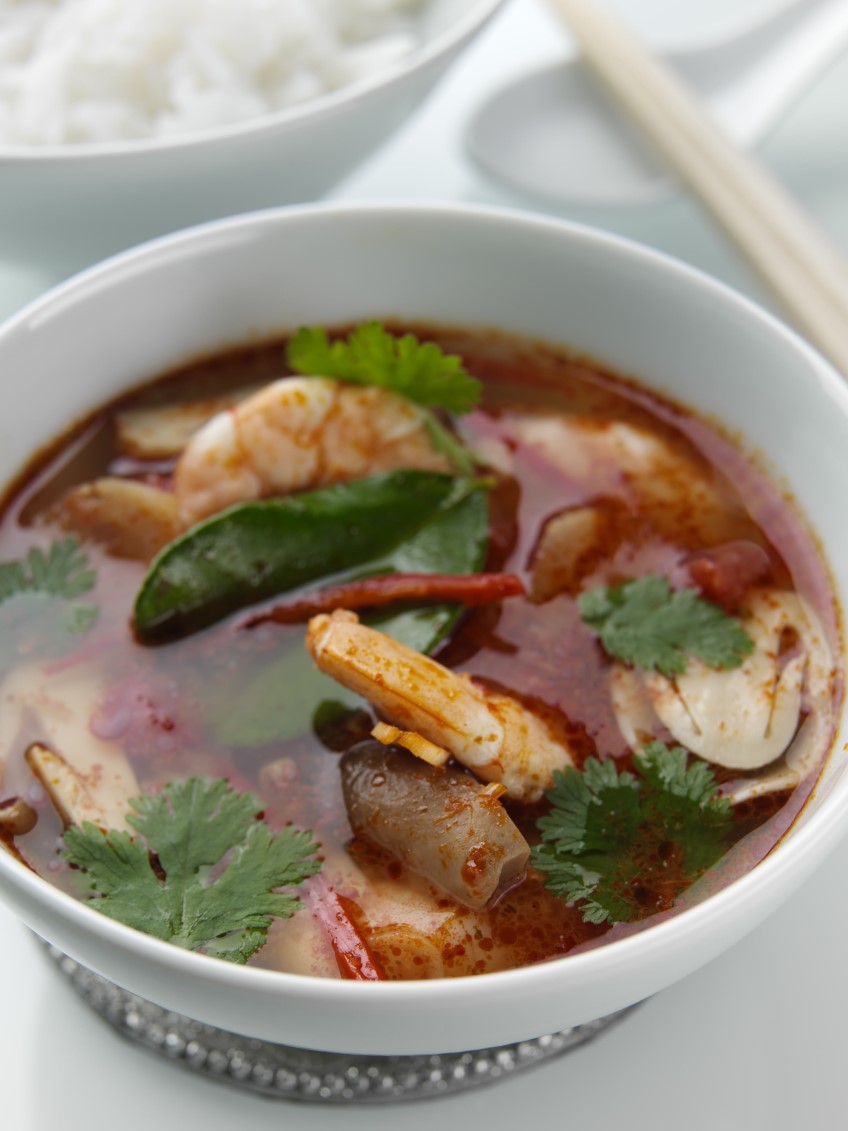 Hot and sour prawn soup, Tom yum goong