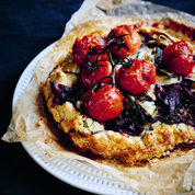 Beetroot, Zucchini and Tomato Galette
