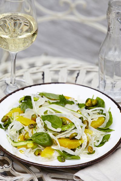 Fennel and asparagus salad